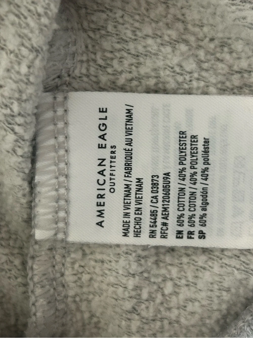 AMERICAN EAGLE Gray Cotton & Polyester Shorts Size: M UNISEX